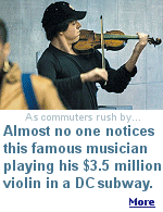 This article about world-famous violinist Joshua Bell posing as a subway musician won Washington Post columnist Gene Weingarten a Pulitzer Prize.